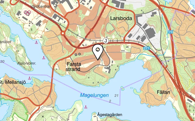 Karta som visar Sky Bar på Hammarby allé 12 B, 120 30 Stockholm