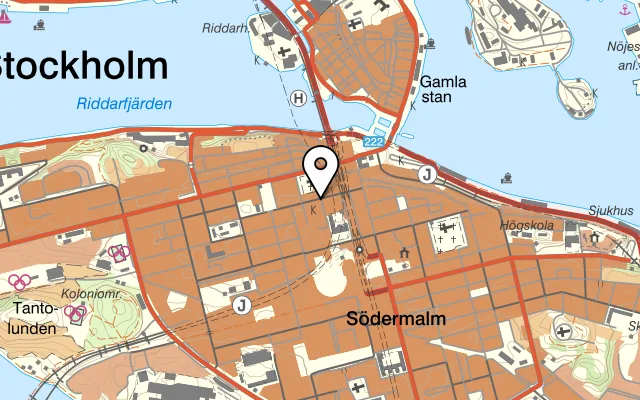 Karta som visar Restaurant Esperia på Sankt Paulsgatan 17, 118 46 Stockholm