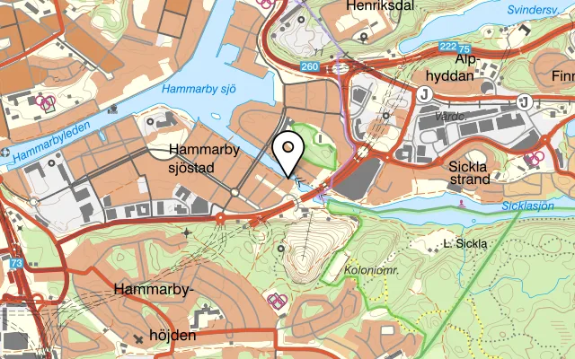 Karta som visar Göteborg på Midskeppsgatan 31, 120 66 Stockholm