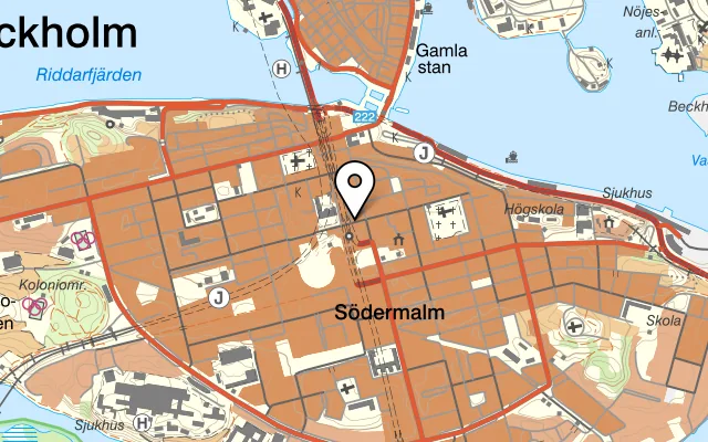 Karta som visar Il Tempo på Högbergsgatan 40, 118 26 Stockholm