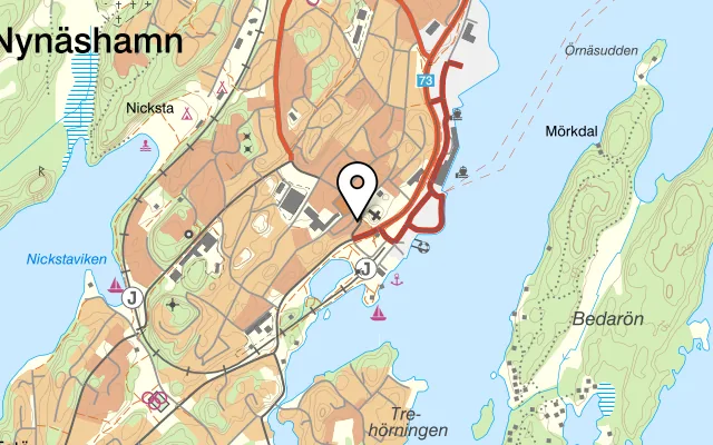 Karta som visar Lydia på Centralgatan 3, 149 32 Nynäshamn