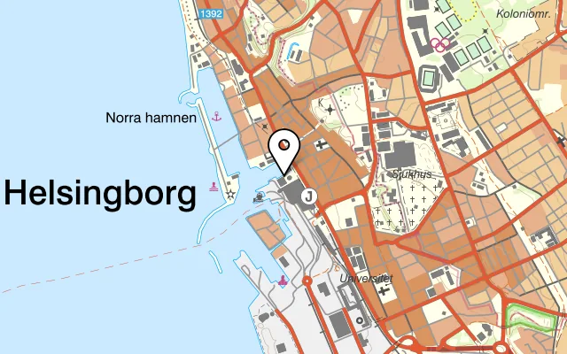 Karta som visar Bishop's Arms på Kungstorget 6, 252 24 Helsingborg, Sweden