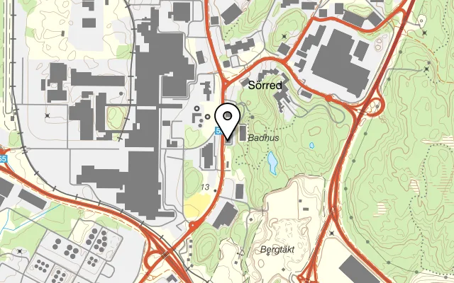 Karta som visar La Cucina på Skånegatan 33, 412 52 Göteborg