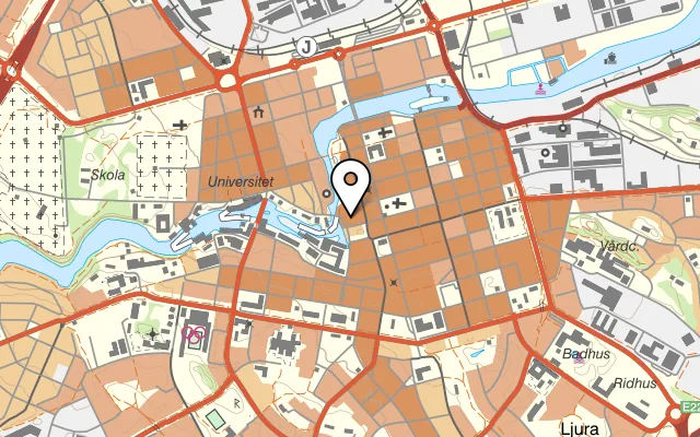 Karta som visar Kvarterskrogen Asken på Skolgatan 1, 602 25 Norrköping