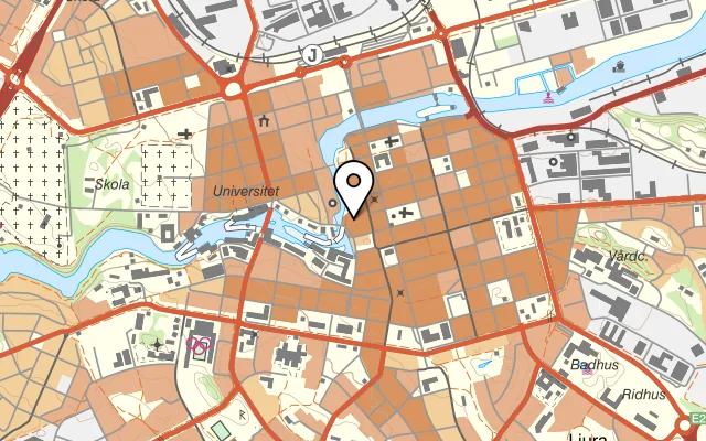 Karta som visar Bagarstugan Brasserie & Bageri på Knäppingsborgsgatan 3, 602 26 Norrköping