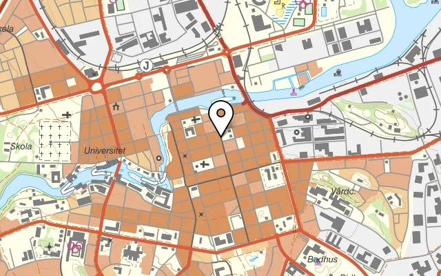 Karta som visar Restaurang China på Kristinagatan 12, 602 26 Norrköping
