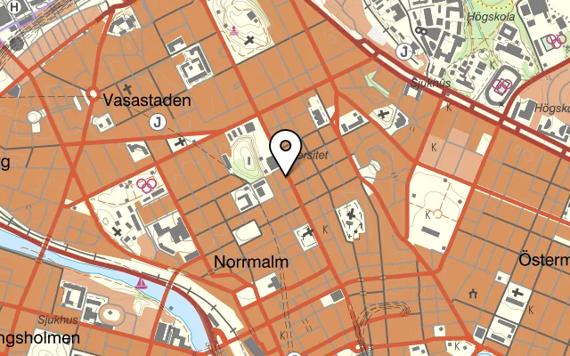 Karta som visar Black Elk på Sveavägen 61, 113 59 Stockholm, Sweden
