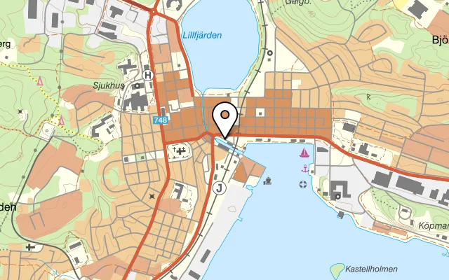 Karta som visar Taste of India Sea street Sushi på Möljen, 824 30 Hudiksvall