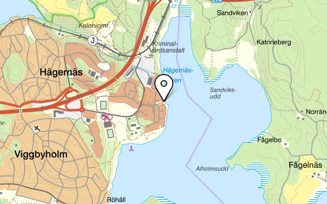 Karta som visar Restaurang Pont på Catalinatorget 19, 183 68 Täby