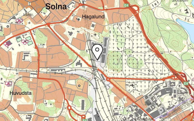 Karta som visar Primören på Råsundavägen 6, 169 67 Solna
