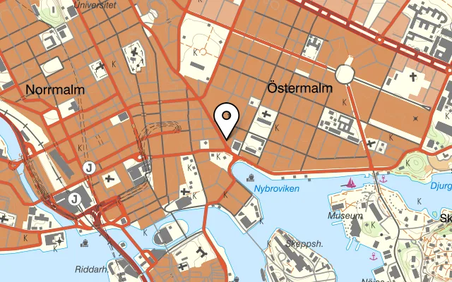 Karta som visar Riche på Birger Jarlsgatan 4, 114 34 Stockholm