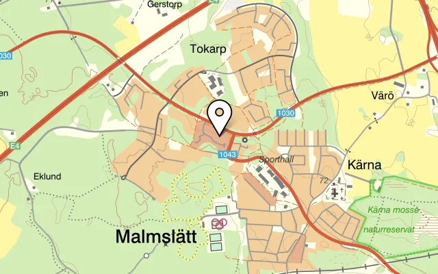 Karta som visar Pub & Pizzeria Playa på Kärnabrunnsgatan 4, 586 62 Linköping