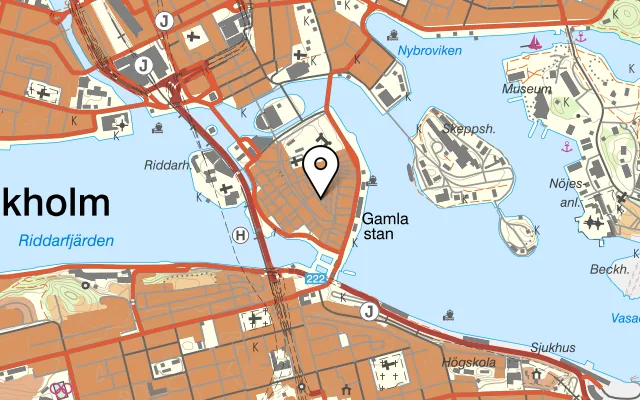 Karta som visar Chaikhana på Svartmangatan 23, 111 29 Stockholm