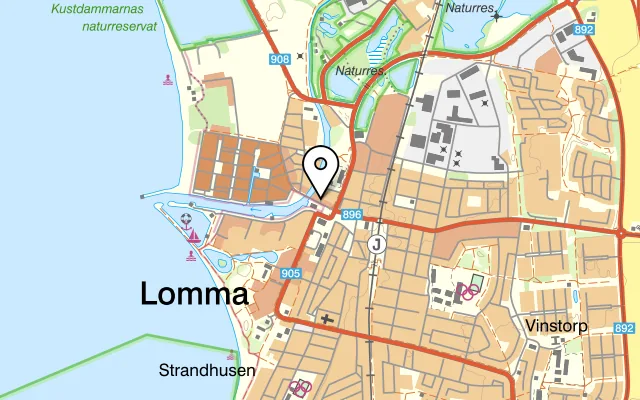 Karta som visar La Mare på Hamntorget 1, 234 33 Lomma