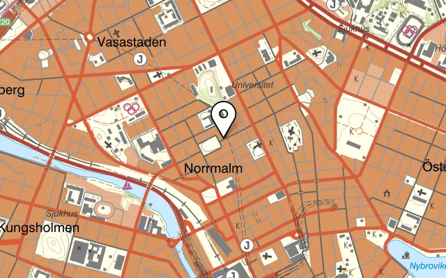Karta som visar Köttmästarn på Tegnérgatan 32, 113 59 Stockholm