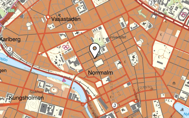 Karta som visar La Tonteria på Rådmansgatan 73, 113 60 Stockholm