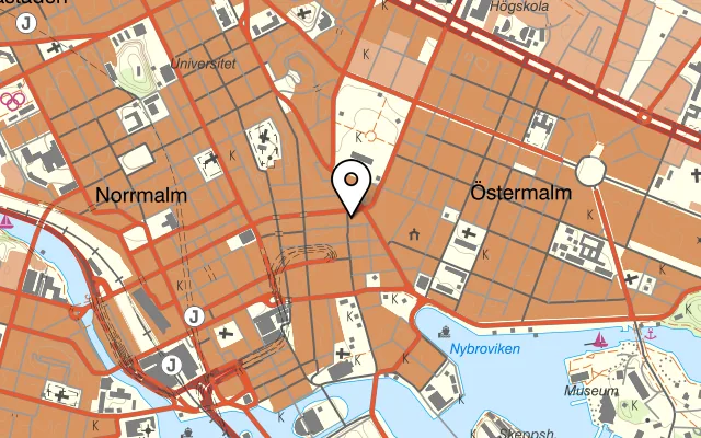 Karta som visar Surfers på Norrlandsgatan 24, 111 43 Stockholm