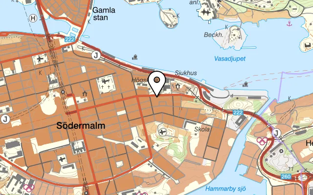 Karta som visar Humlehof på Folkungagatan 128, 116 30 Stockholm