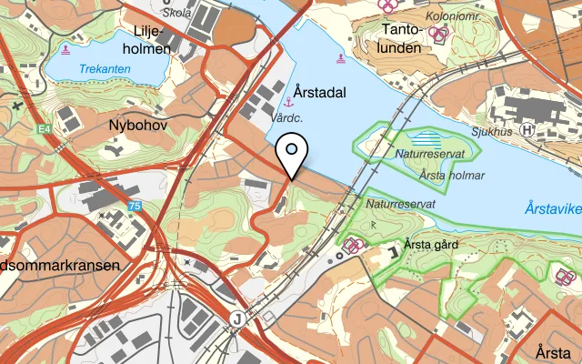 Karta som visar Pepe Nero på Sjöviksvägen 70, 117 57 Stockholm