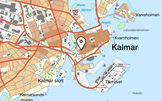 Karta som visar Da Ernesto på Södra Långgatan 5, 392 32 Kalmar