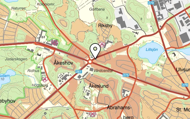 Karta som visar Oh! Delhi på Kvarnbacksvägen 133, 168 74 Bromma