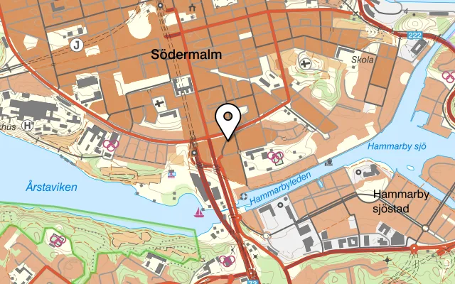 Karta som visar Whippet Lab på Rutger Fuchsgatan 5, 116 67 Stockholm