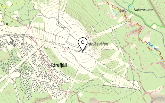 Karta som visar Restaurang Utsikten på Idre Fjäll, 790 91 Idre