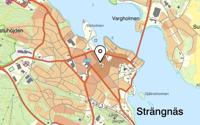 Karta som visar Hotell Bishops Arms på Gyllenhjelmsgatan 20, 645 30 Strängnäs