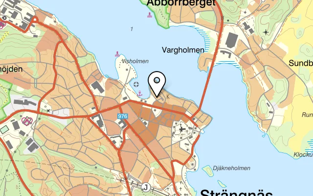 Karta som visar Grekisk Taverna på Västervikstorget 12, 645 30 Strängnäs