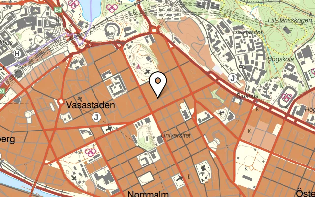 Karta som visar Jim & Jacob på Surbrunnsgatan 38, 113 48 Stockholm
