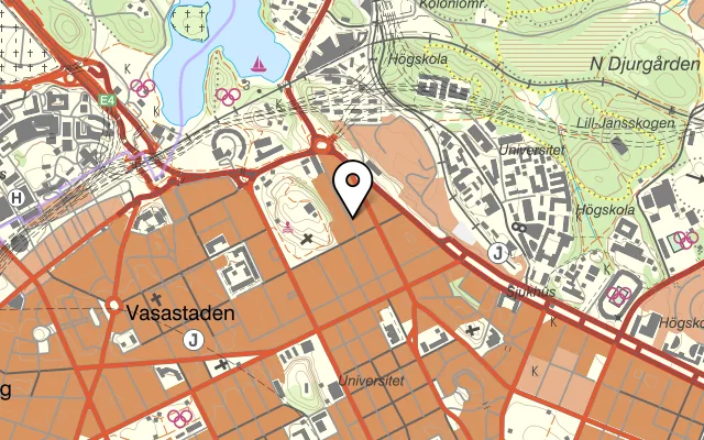 Karta som visar Norrport på Roslagsgatan 38, 113 55 Stockholm, Sweden