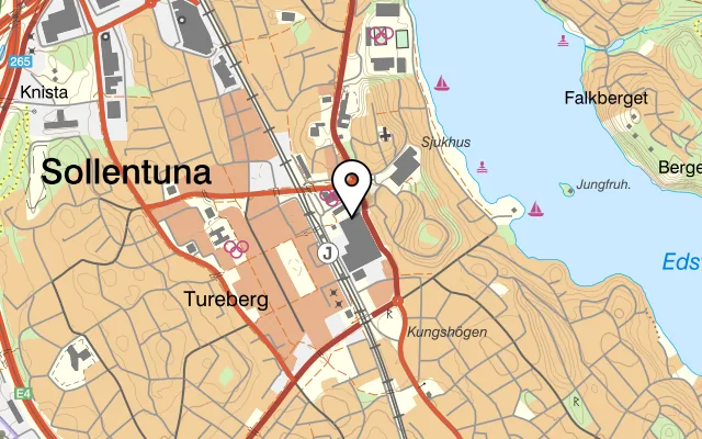 Karta som visar Hamilton på Allfarvägen 25, 191 47 Sollentuna, Sweden