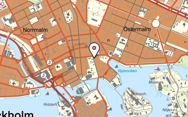 Karta som visar Ricordi på Kungsträdgårdsgatan 18, 111 47 Stockholm