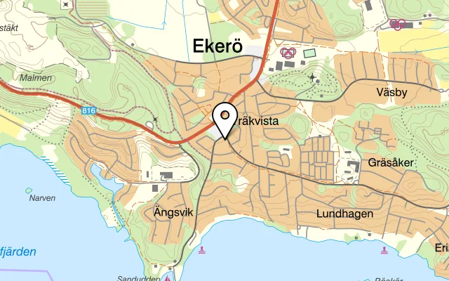 Karta som visar Väringgården på Jungfrusundsvägen 6, 178 38 Ekerö