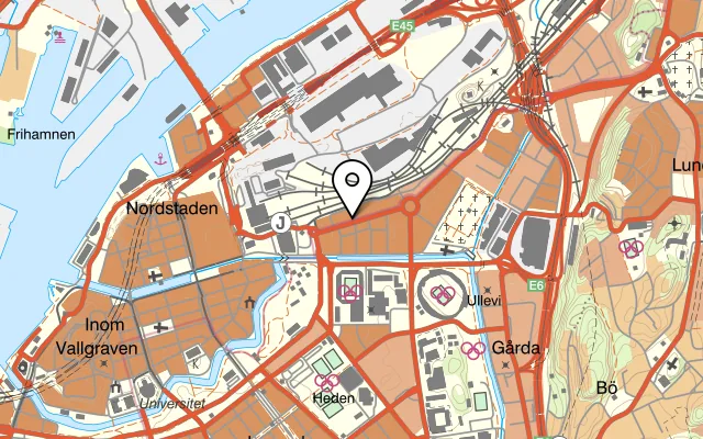 Karta som visar Star Steakhouse på Odinsgatan 8, 411 03 Göteborg