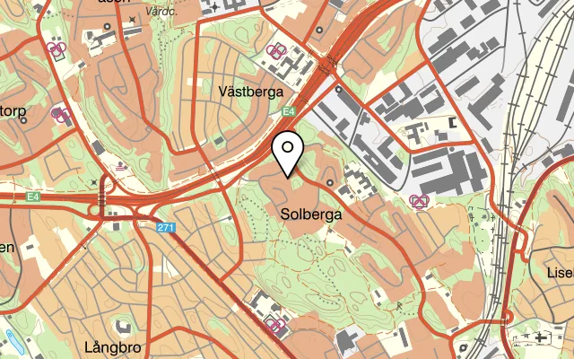 Karta som visar Mama Thai på Hagagatan 44, 113 47 Stockholm