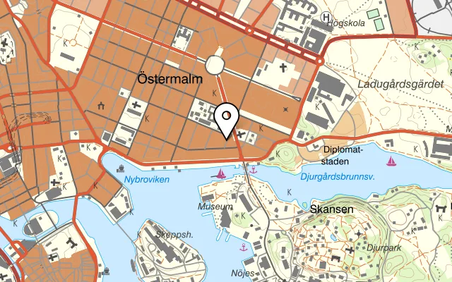 Karta som visar Coco & Carmen på Banérgatan 7, 114 56 Stockholm
