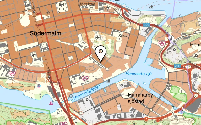 Karta som visar Elie's på Katarina Bangata 71, 116 42 Stockholm