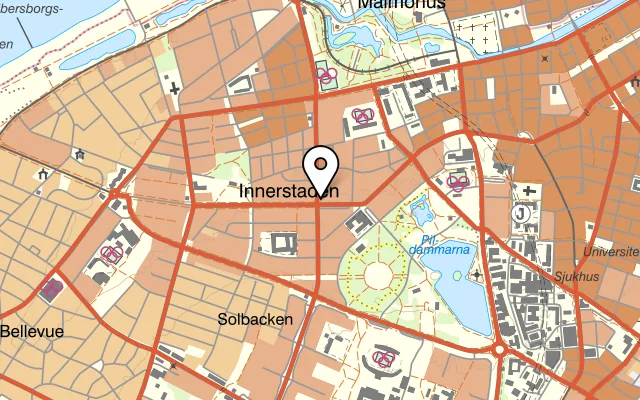 Karta som visar Bakfickan på Köpenhamnsvägen 7D, 217 43 Malmö