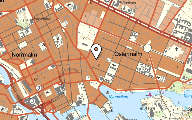 Karta som visar Tures på Sturegallerian 10, 114 46 Stockholm