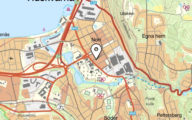 Karta som visar Cicki Ma Ma på Klostergatan 62, 553 35 Jönköping