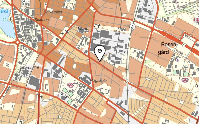 Karta som visar Werners Café på Lönngatan 46E, 214 49 Malmö