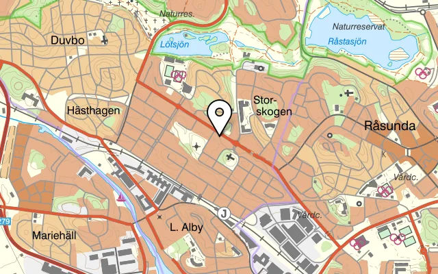 Karta som visar Restaurang Libaneza på Tulegatan 29, 172 78 Sundbyberg
