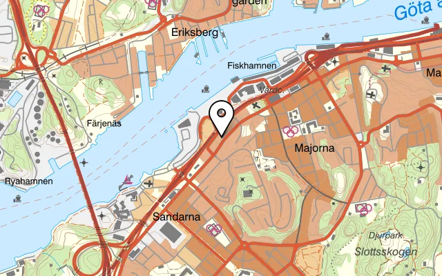 Karta som visar Golden Lee på Kusttorget 6A, 414 55 Göteborg