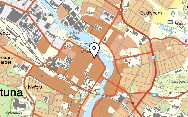 Karta som visar Grappa Matsal och Bar på Sankt Eriksgatan 86, 113 62 Stockholm