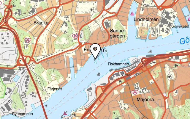 Karta som visar River på Dockepiren, 417 64 Göteborg