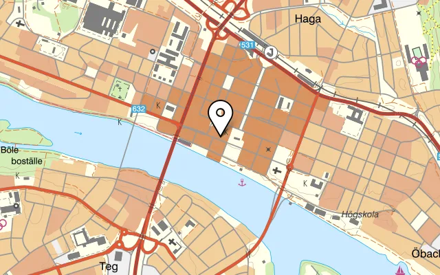 Karta som visar Tonka Bistro Café på Storgatan 51, 903 26 Umeå