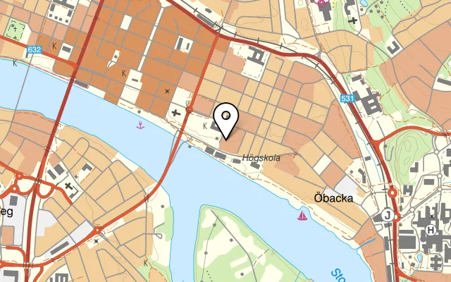 Karta som visar Droskan Pub & Restaurang på Storgatan 60, 903 30 Umeå
