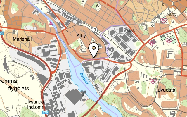 Karta som visar Pizzeria Napoli på Tritonvägen 14, 172 63 Sundbyberg