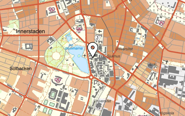 Karta som visar Freda 49 på Kockum Fritid, Västra Varvsgatan 8, 211 19 Malmö